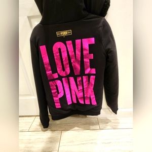 Limited edition VS Pink Faux fur reversible hoodie